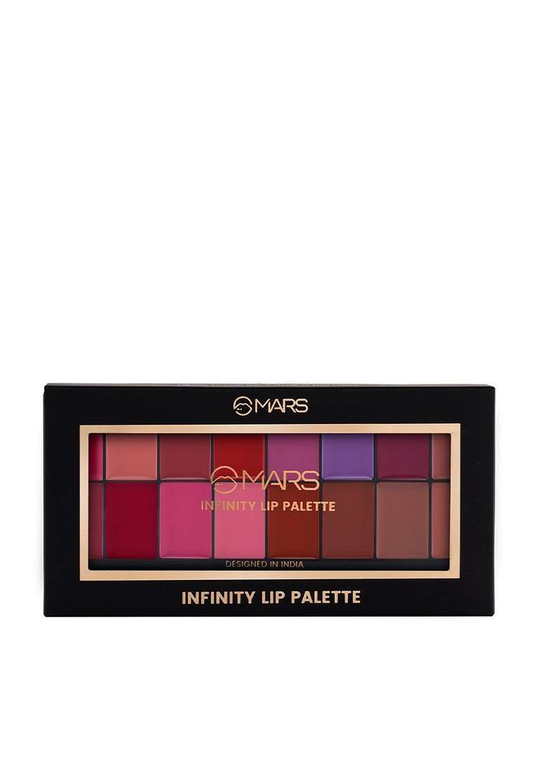 Mars 16 Color Infinity Matte Lip Palette Shade 02 - Indya