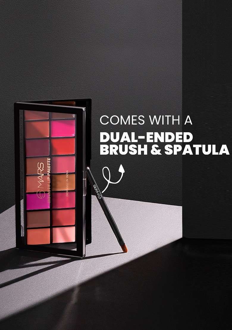 Mars 16 Color Infinity Matte Lip Palette Shade 02 - Indya