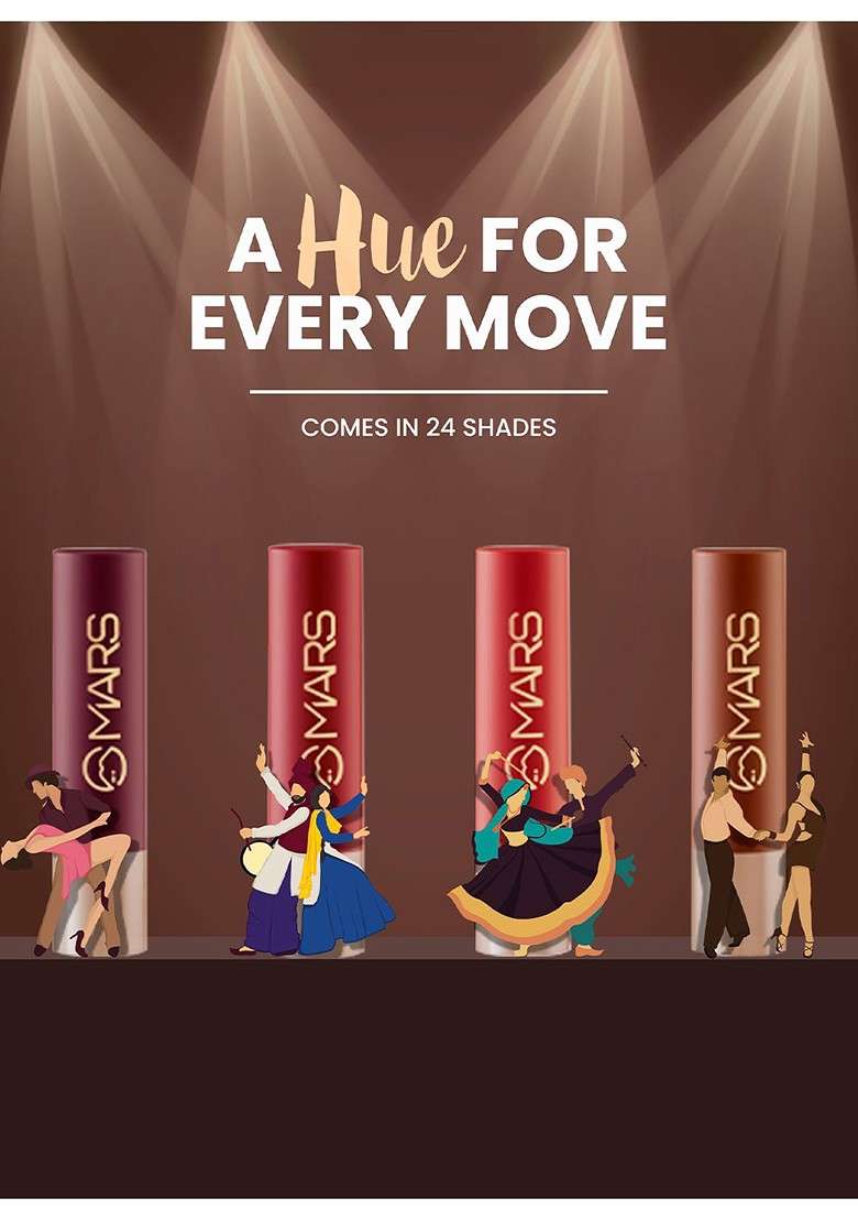 Mars Creamy Matte Ultra Pigmented Bullet Lipstick 3 2G Love Lavani 13 - Indya