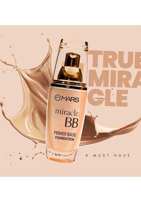 Mars Set Of Miracle Bb Primer Base Foundation Nude Beige 60 Ml Pore Cure 30