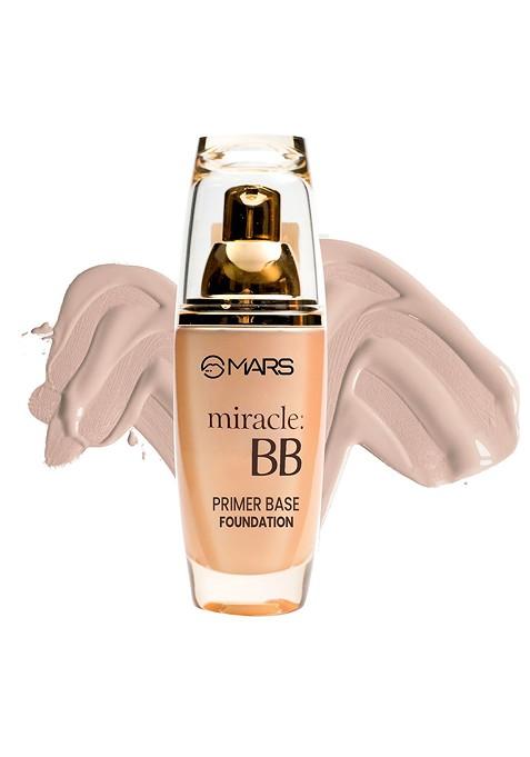 Mars Set Of Miracle Bb Primer Base Foundation Nude Beige 60 Ml Pore Cure 30