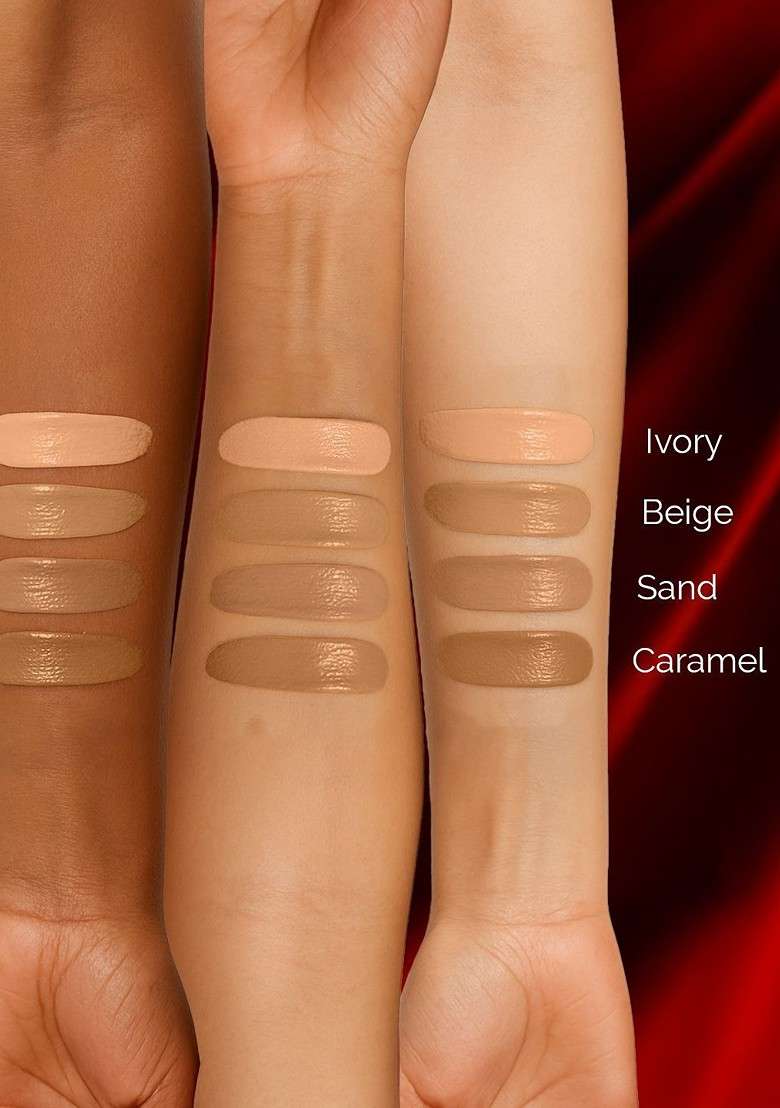 Faces Canada 3 In 1 Flawless Matte Long Lasting Hydrating Concealer 8G Caramel - Indya