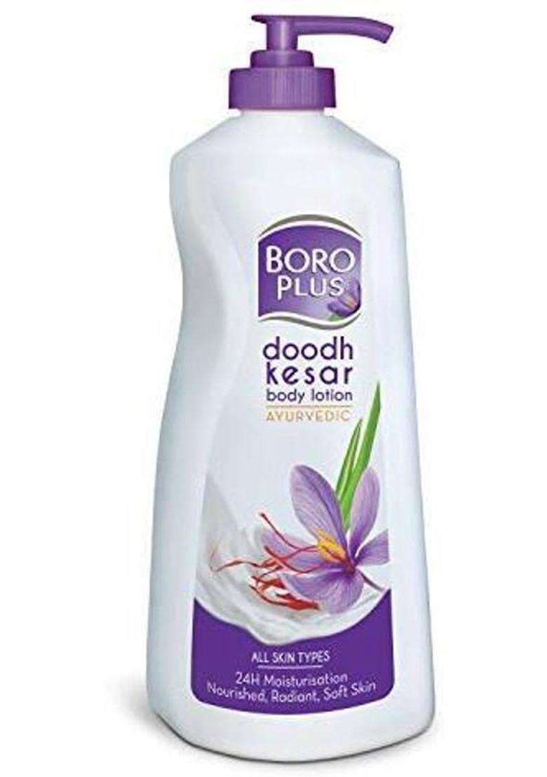Boroplus Doodh Kesar Body Lotion 24H Moisturisation|100% Ayurvedic|Glowing Skin (400 Ml) - Indya