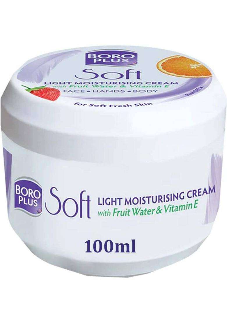 Boroplus Soft Light Moisturising Cream Vitamin E For Fresh Skin Pack Of - 100Ml X 1 (100 Ml) - Indya