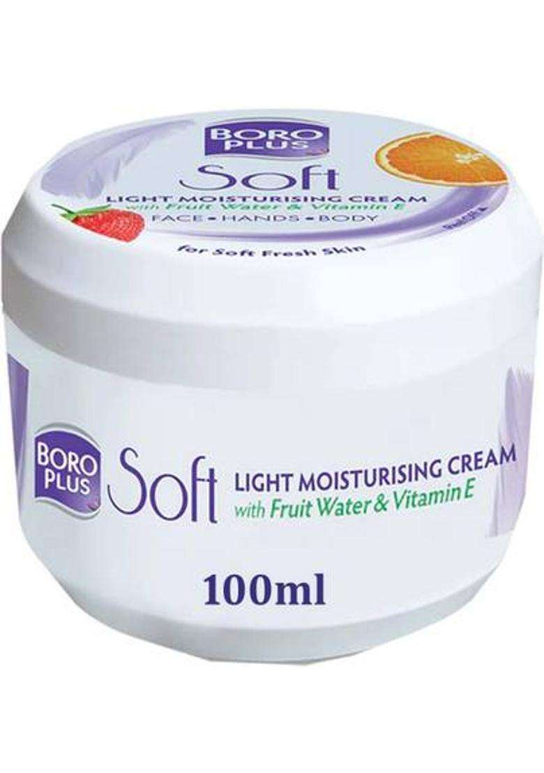 Boroplus Soft Light Moisturising Cream Vitamin E For Fresh Skin Pack Of - 100Ml X 1 (100 Ml) - Indya