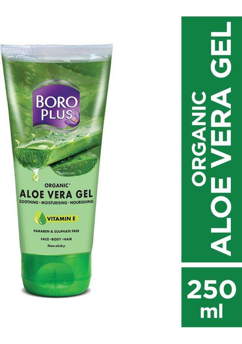 Boroplus Organic Aloe Vera Gel With Niacinamide & Vitamin E (250 Ml) - Indya
