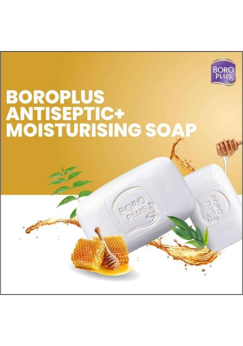 Boroplus Antiseptic + Moisturising Soap - Neem, Eucalyptus & Honey (6 X 125 G) - Indya
