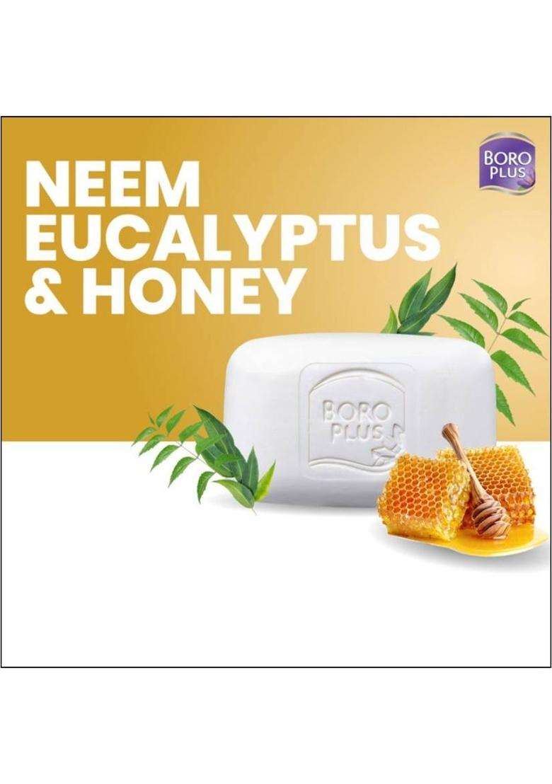 Boroplus Antiseptic + Moisturising Soap - Neem, Eucalyptus & Honey (6 X 125 G) - Indya