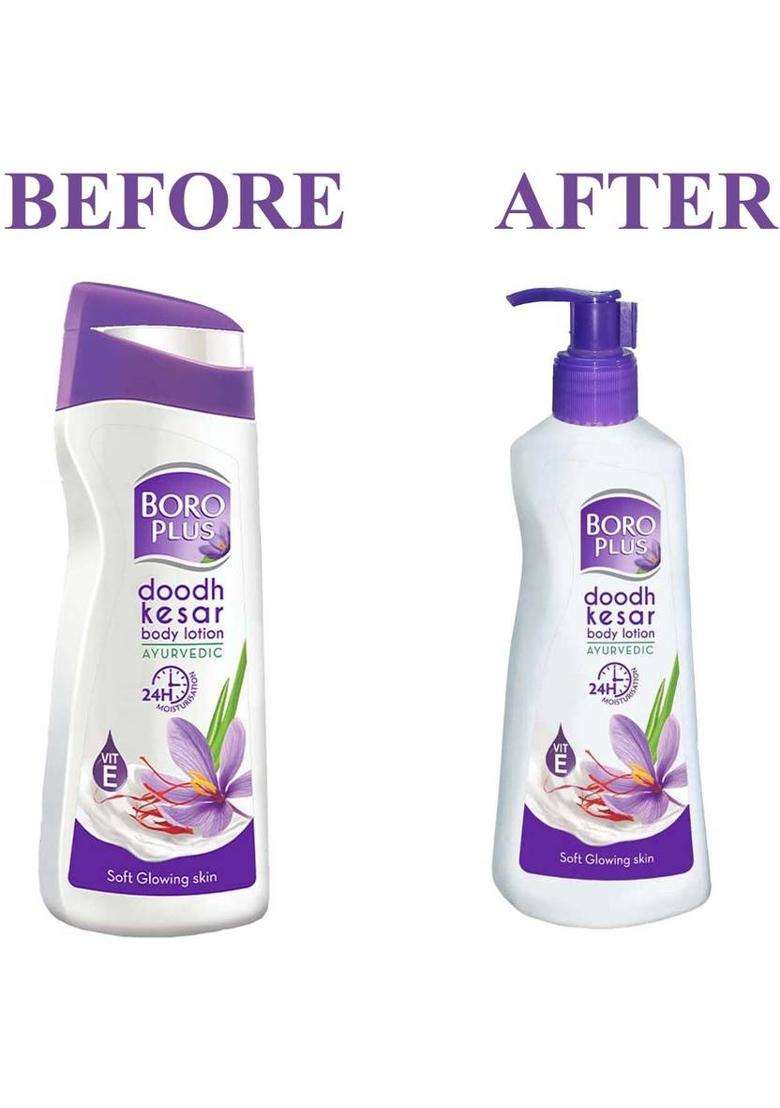 Boroplus Antiseptic Body Lotion Doodh Kesar 300Ml (300 Ml) - Indya