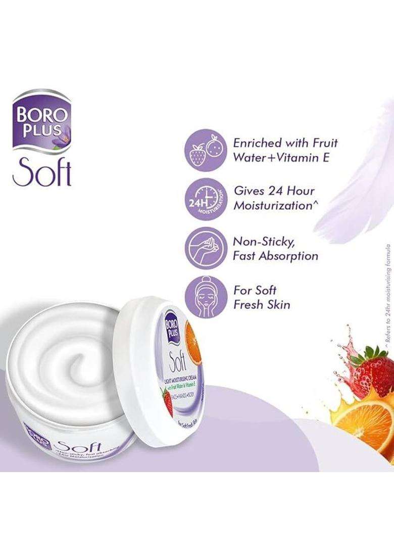 Boroplus Soft Cream + Antiseptic | Non-Sticky Formula 300G (300 G) - Indya
