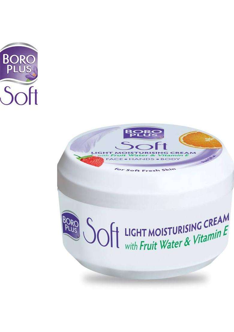 Boroplus Soft Light Moisturising Cream|Light & Non-Sticky|Provides 24 Hour Moisturisation (100 Ml) - Indya