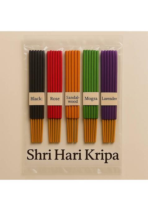 Shri Hari Kripa 5 Fragrances Sandal Rose Chandan Mogra Loban Pineapple (600 G Set Of 1)
