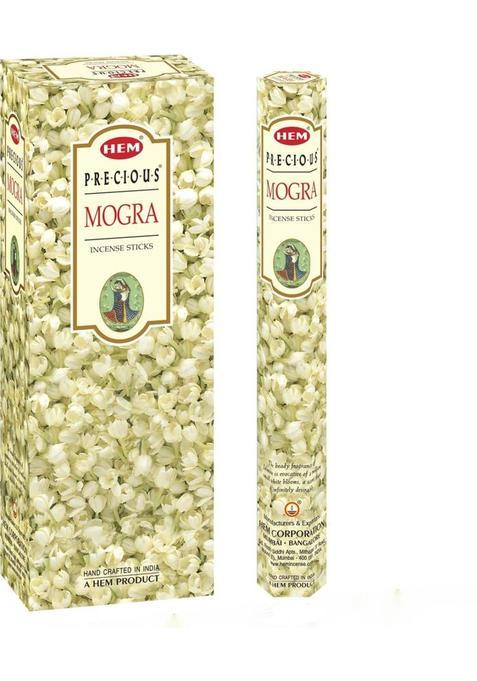 Hem Precious Mogra Incense Stick (120 Sticks) Agarbatti For Pooja, Freshness & Meditation, Aromatic Environment (1 Units, Set Of 1)