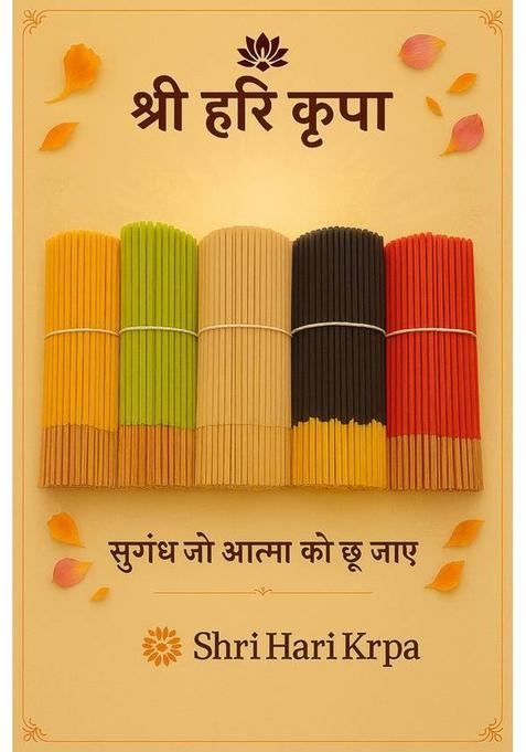 Shri Hari Kripa 5 In 1 Flavour Fragrance Rose Sandal Loban Mogra Pineapple (400 Units) Chandan Loban G Set Of 1)