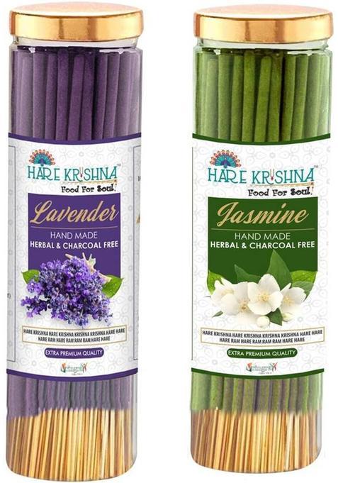 Vringra Lavender Agarbatti + Jasmeen Sticks-Incense Stick-Pooja Lavender, Jasmine (400 G, Set Of 2)