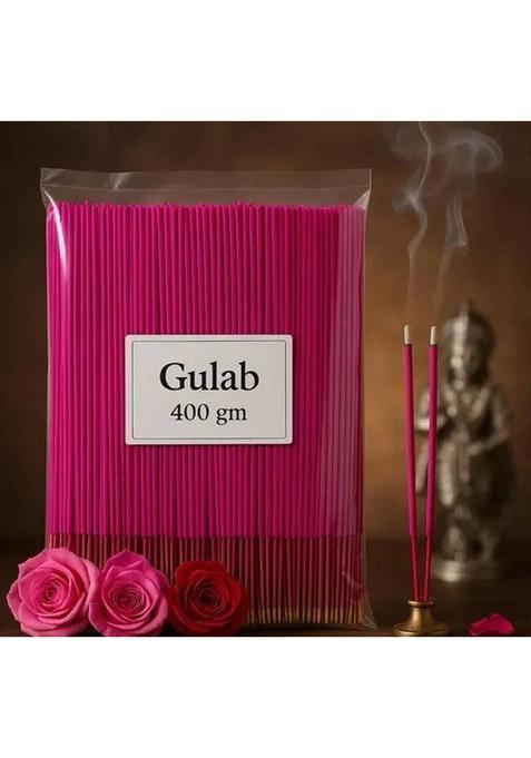 Mayamic Care Premium Quality Rose Agarbatti Long-Lasting Natural Incense Sticks For Puja Gulab, (325 Units, Set Of 1)