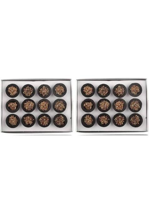 Shacollection Samrani Dhoop Guggul, Tulsi, Cow Dung, Loban, Guggal Sambrani (24 Units, Set Of 24)