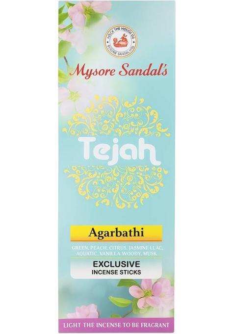 Mysore Sandal Sandals Exclusive Agarbathi Incense Sticks, Musk, (Tejah X 6) Tejah (6 Units, Set Of