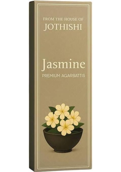 Jothishi Jasmine Premium Agarbattis Divine Floral Incense Sticks For Puja, Meditation (1 Units, Set Of 1)