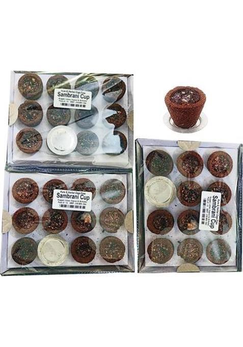 Qellon Sambrani Cup, Dhoop Havan Cup Pack Of 36, Loban, Guggal, Kapoor (36 Units, Set 36)