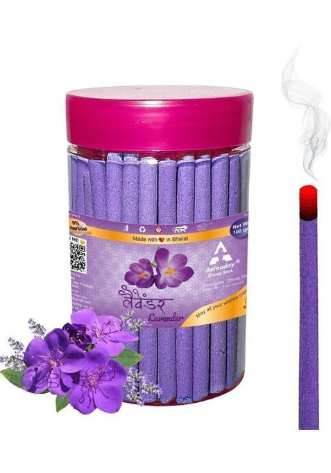 Aereoday Lavender Dhoop Sticks (Incense Sticks) Pack Of 100 Gram Fragrance (100 G, Set 1)