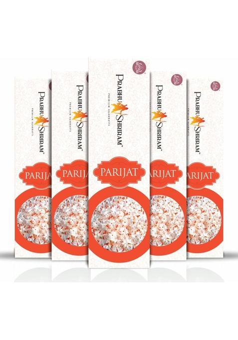 Prabhu Shriram Parijat Incense Sticks100% Charcoal Free Agarbatti Pack Of-5 300Gm Nature Inspired Fragrance (40 Units Set Of 5)