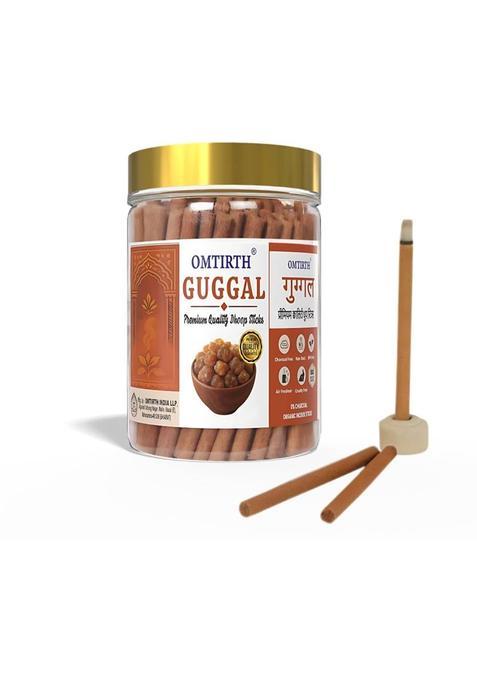 Omtirth Guggal Premium Bambooless Incense Dhoop Sticks 100 Gm Jar (100 G Set Of 1)