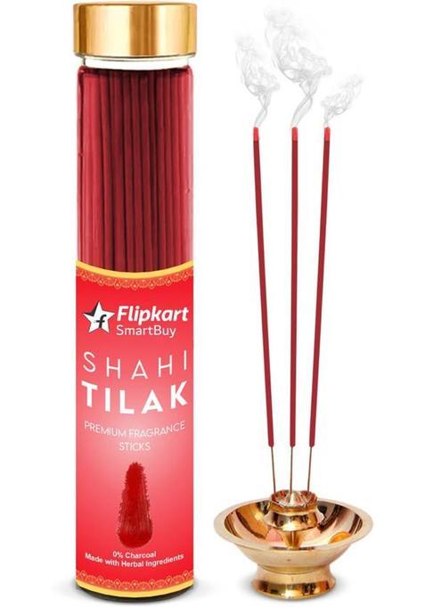 Flipkart Smartbuy Premium Fragrance Tilak Incense Stick Low Smoke No Charcoal 100% Pure Herbal Agarbatti For Pooja (100 G Set Of 1)