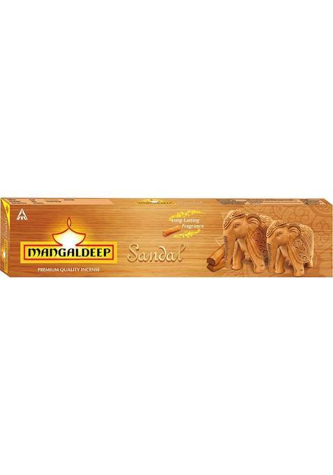 Mangaldeep Sandal Incense Sticks - Infused With Sandalwood Oil (106 Gm) G Set Of 1)