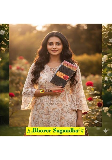 Bhorer Sugandha Rose Incense Stick 1 Kg Packet (1000 G, Set Of 1)