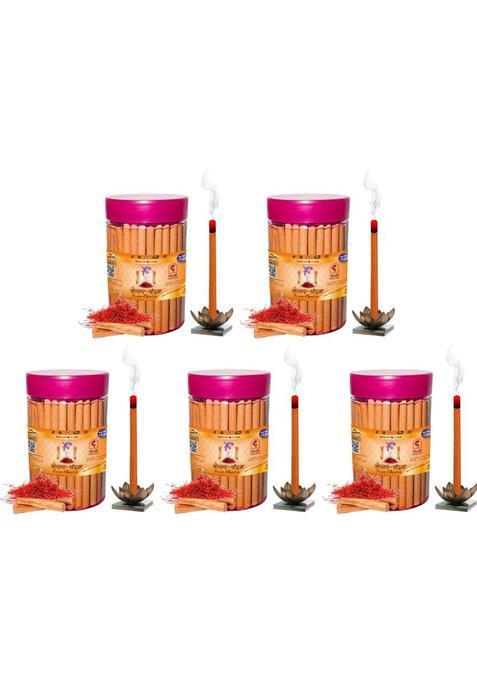 Shankh Kesar Chandan Dhoop Stick (Incense Stick) Pack Of 500 Gram (100 + 100 100) Fragrance (500 G, Set 1)