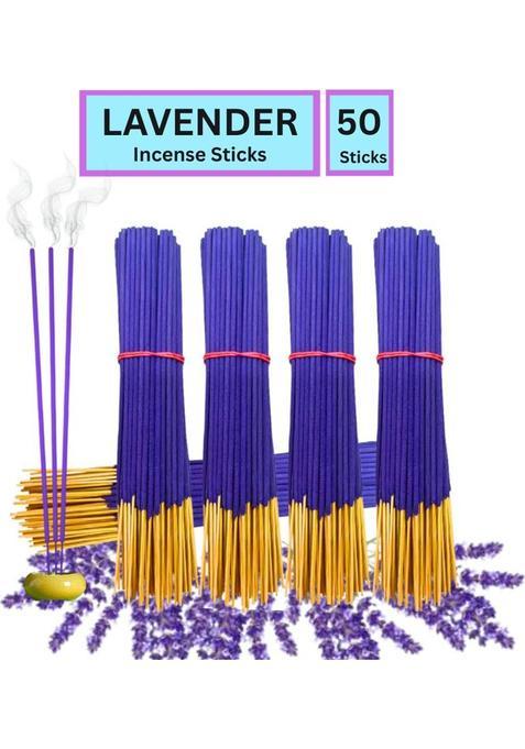 Flipkart Smartbuy Lavender 75 Organic Incense Sticks For Puja Meditation & Negativity Pooja Premium Agarbatti (75 Units, Set Of 1)