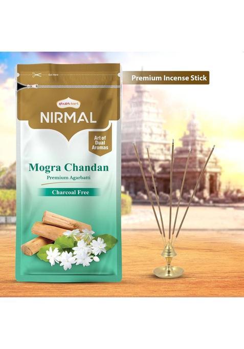 Shubhkart Nirmal Fersh Floral Sandalwood Dual Fragrance Agarbatti Zipper Mogra Chandan (150 G Set Of 1)