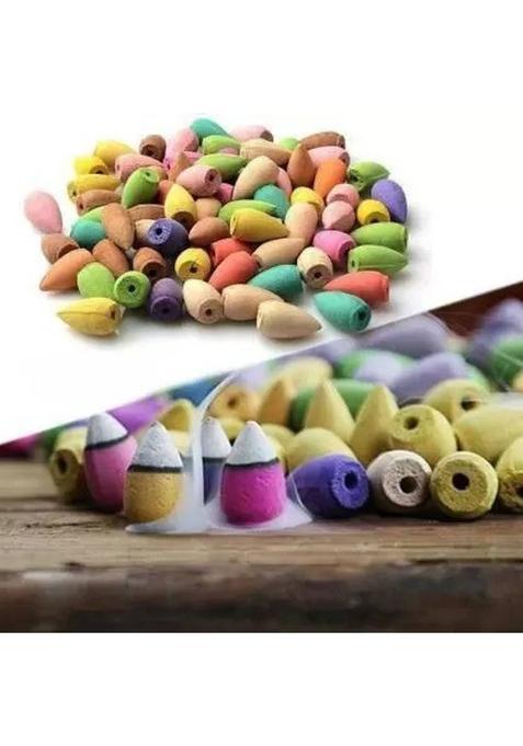 Arohi Enterprises Backflow Plant Essential Oil And Fragrant Matrix Incense Sticks Set ( 90 Units) Rose Jasmine Lavender (90 Of 1)