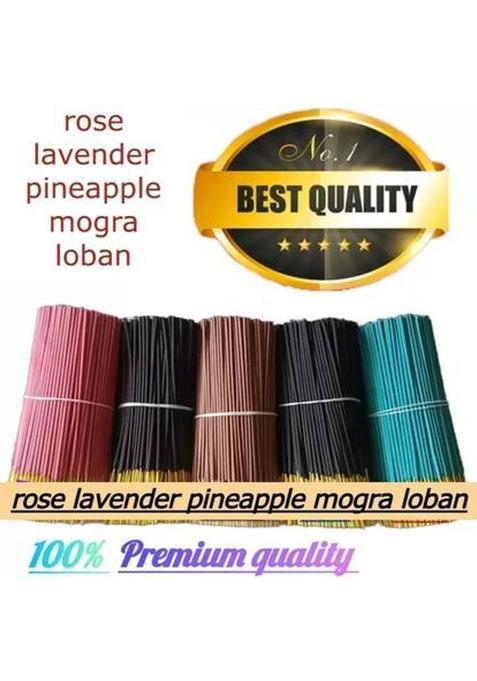 Shri Hari Kripa 5 Fragrances 500 Gram Rose, Sandal, Loban, Mogra, Pineapple (500, Set Of 1) (500 G,