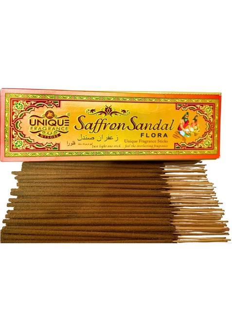 Special Mysore Saffron Sandal Agarbatti | Long-Lasting Fragrance 100% Pure & Natural Red Sandalwood (200 G, Set Of 1)