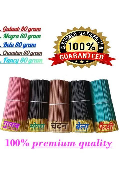 Newly Royal Incense Sticks Rose Mogra Fancy Chandan (1 Units Set Of 5)