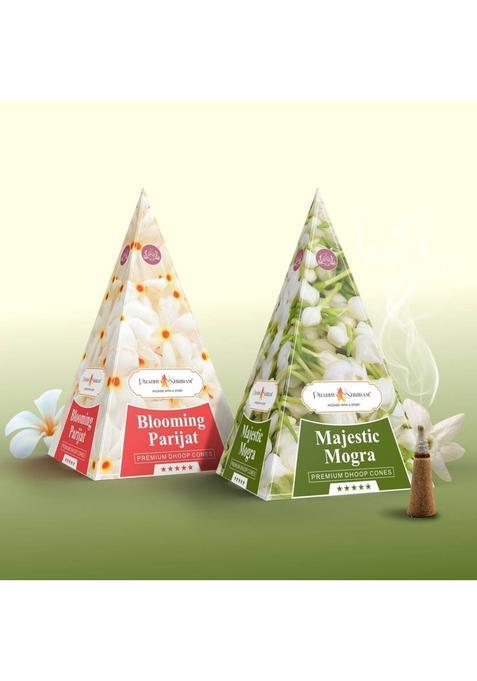 Jpsr Set Of Parijat And Mogra Pyramid Dhoop Multi-Fragrances (1 Units, 1)