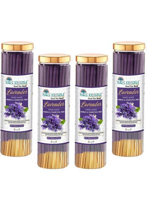 Vringra Lavender Agarbatti Sticks - Incense For Puja Low Smoke & No Charcoal Dhup Batti Fragrance (800 G Set Of 4)