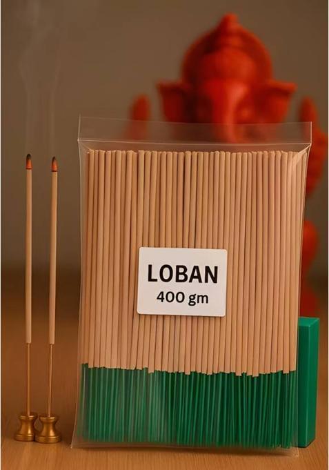 Mayamic Care Oban Agarbatti For Pooja Charcoal Free Incense Sticks Fragrances Loban (325 Units, Set Of 1)