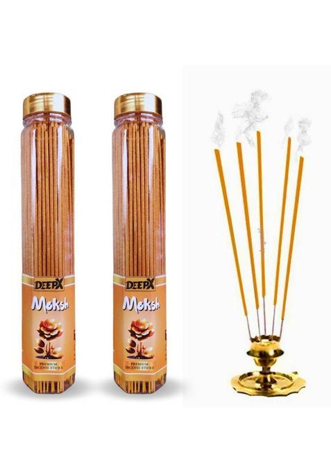 Deepx Moksh Premium Incesne Sticks Pooja Agarbatti Incense (200 G Set Of 2)