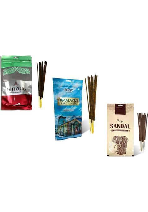 Uniqon Pack Of 3 (100G Per Pack) Multi-Fragrance Premium Incense Sticks Agarbattis (100 G, Set 3)
