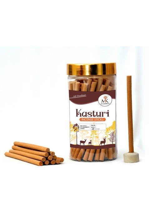 Mkagarbatti Premium Dhoop Sticks Kasturi Jar 100Gms Charcoal Free (100 G, Set Of 1)