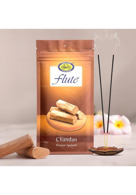 Cycle Pure Flute Agarbatti - 125 Gm Chandan Fragrance (125 G Set Of 1)