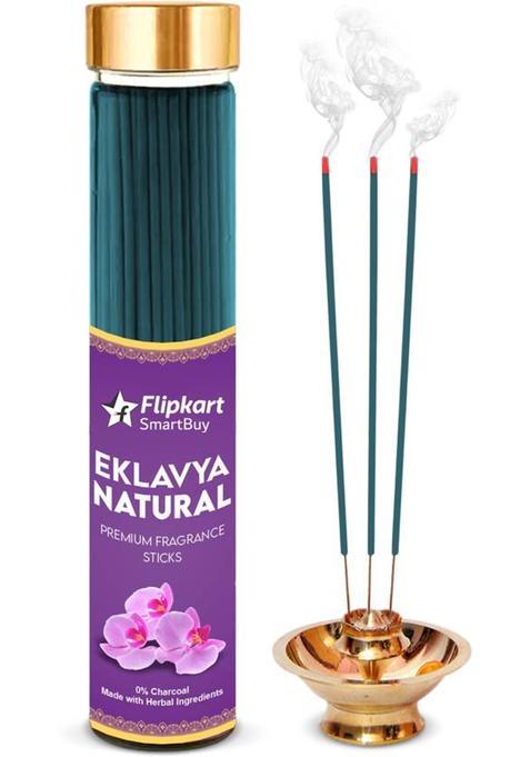 Flipkart Smartbuy Premium Fragrance Eklavya Incense Stick | Low Smoke No Charcoal 100% Pure Herbal Agarbatti For Pooja (100 G, Set Of 1)
