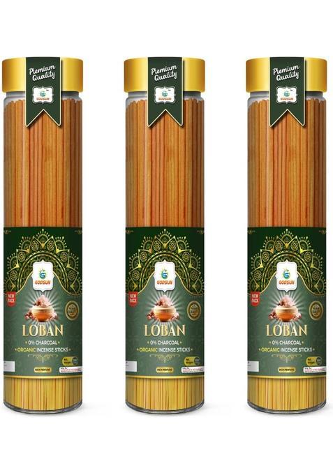 Godsun Premium Loban Agarbatti Jar (3 100)300Gm. (300 G Set Of 3)