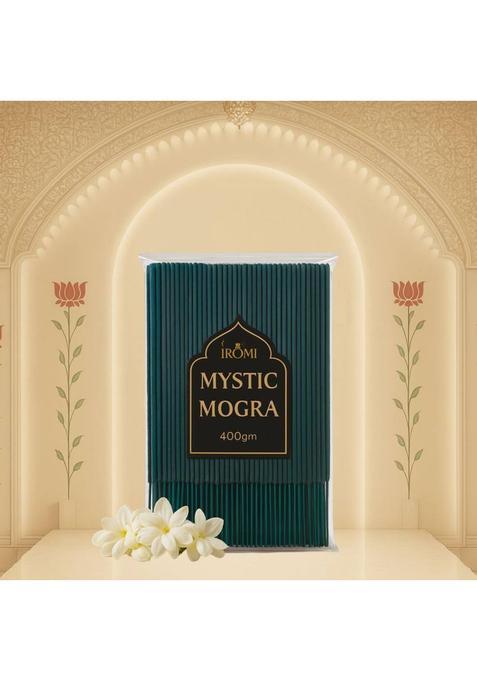 Iromi Mystic Mogra Premium Agarbatti | Long Lasting Scent| Low Smoke Incense Sticks Loban (400 G, Set Of 1)