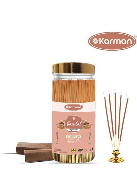 Karman Sandal Agarbatti Dhoop Stick 400Gm Chandan (225 Units, Set Of 1)
