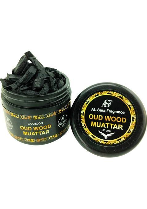 Al Sara Fragrance Oud Wood Muattar Bakhoor | Incense| Perfect For Prayer And Gifting Luxurious,Long Lasting (30 G, Set Of 1)
