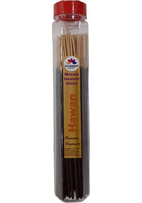 Pujahaat Hawan Samagri Scented Incense Stick Masala Agarbatti |100% Herbal Fragrance (100 G, Set Of 1)